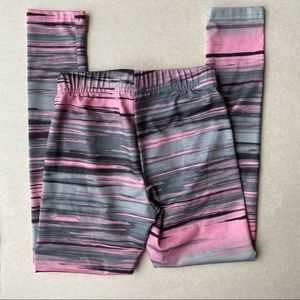 Cheetah Pink/Gray/Blk Ankle Length leggings - 6/6x